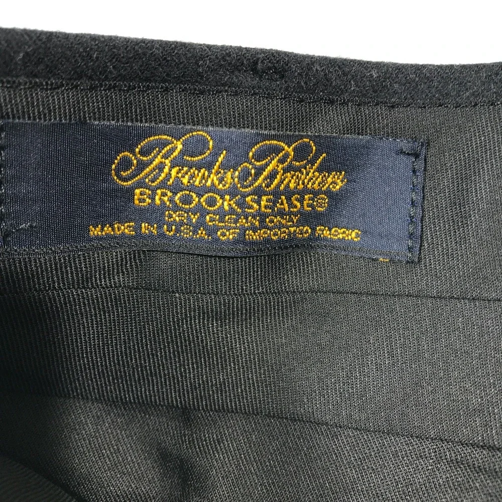Vintage Brooks Brothers Wool Trousers Pants Men 34x30 Pleated Cuffed Made In USA